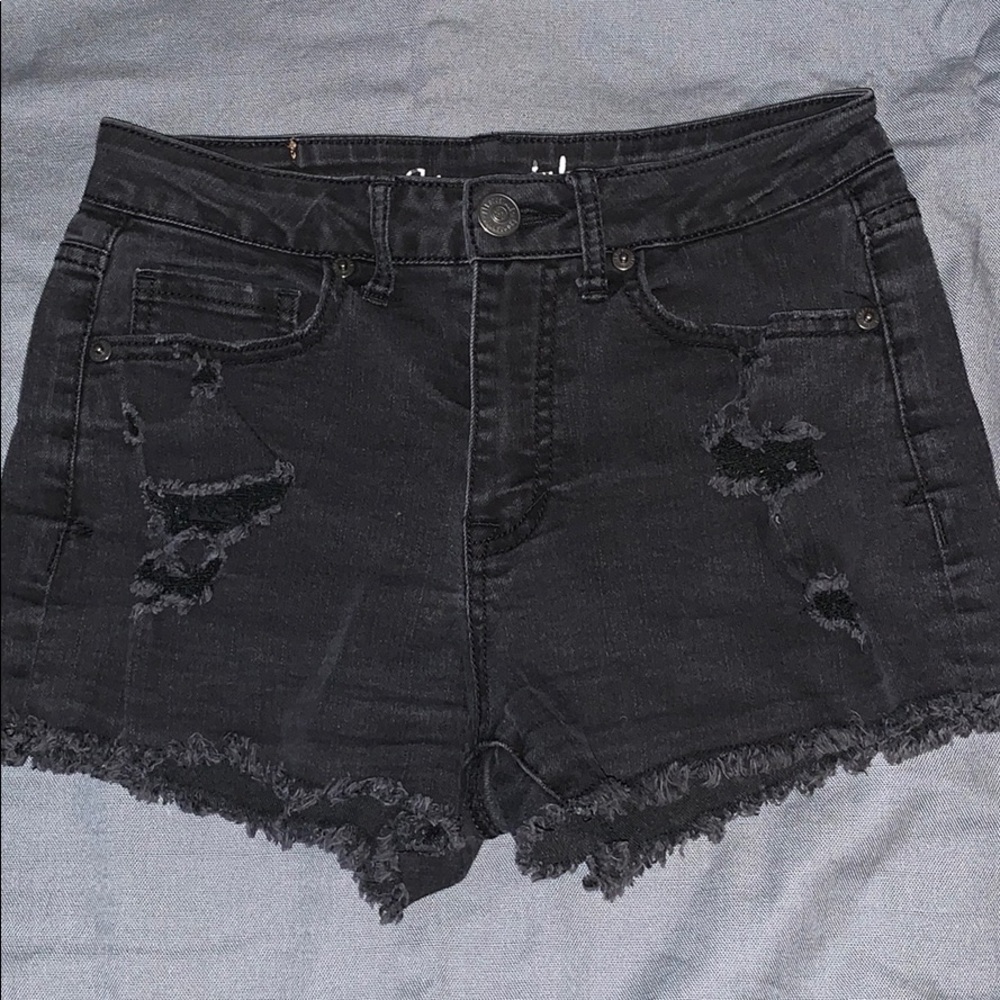 Aeropostale Ripped High Rise Shorts